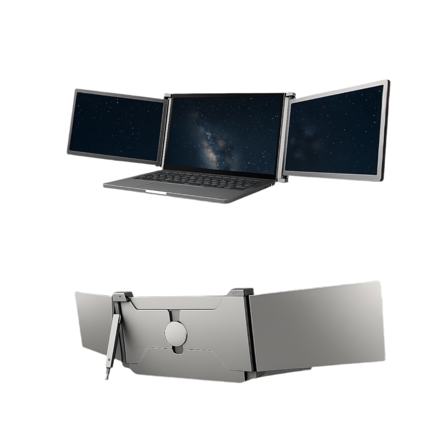 Renab Portable Monitor - Tri-Screen