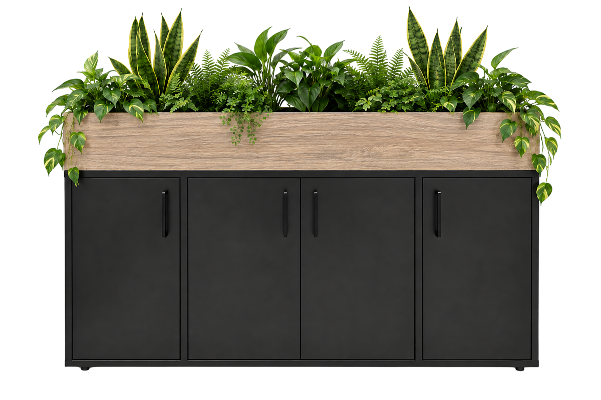 Kast met plantenbak