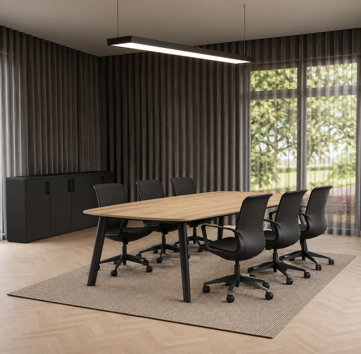 Modu Danish Oval Meeting Table 240×120 cm