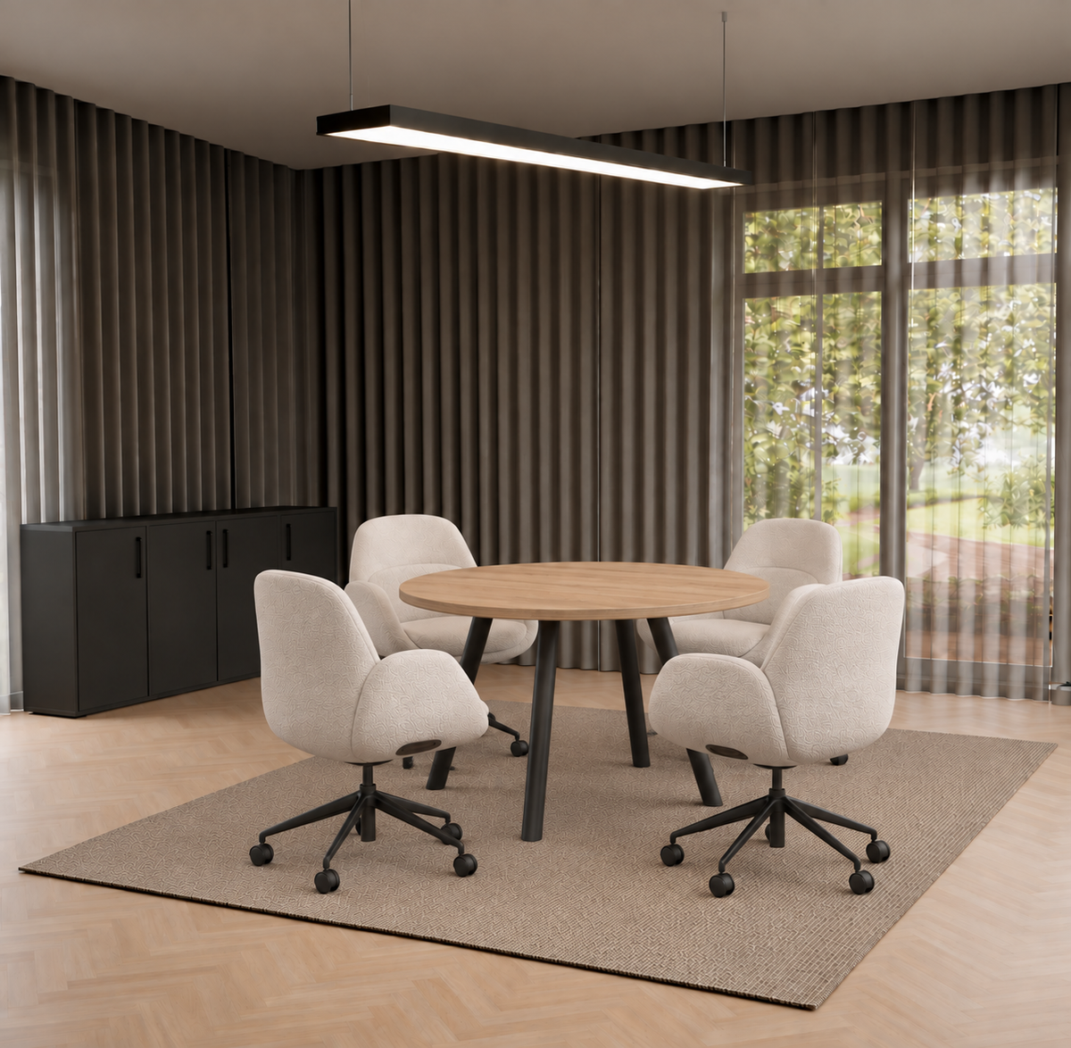 Modu Round Meeting Table 120 cm