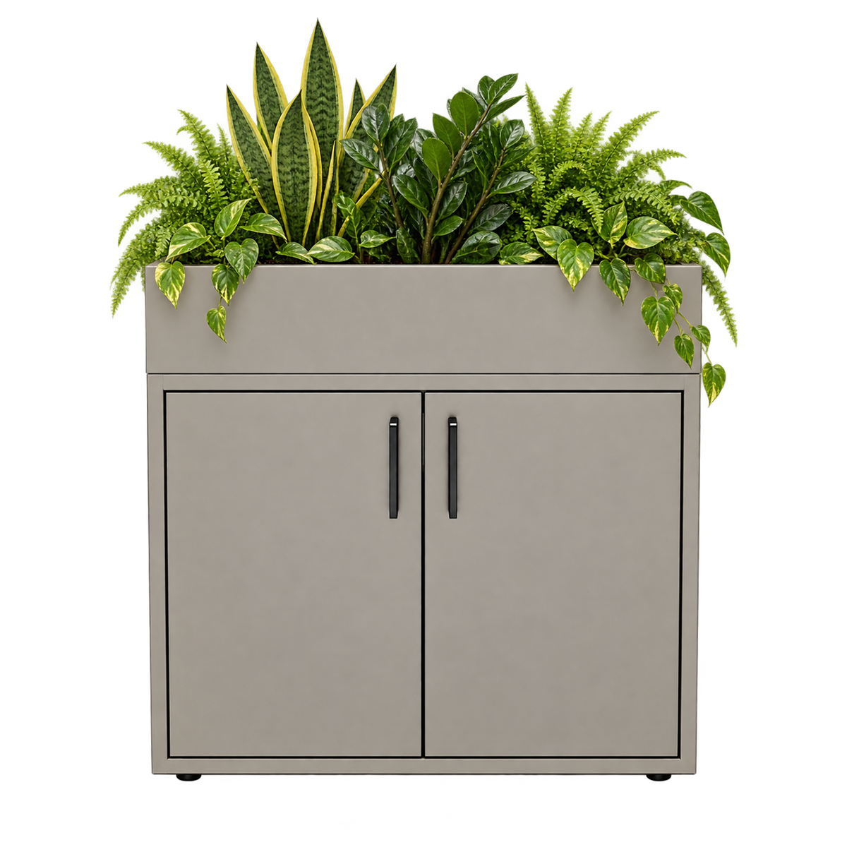 Kast met plantenbak 2 deuren Rosa