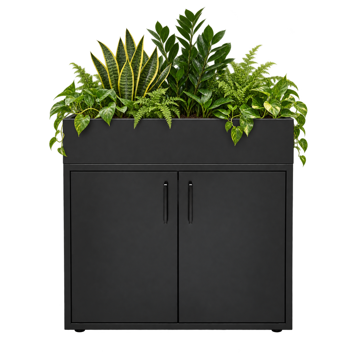 Kast met plantenbak 2 deuren