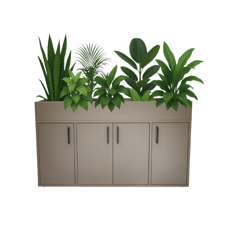 Cabinet with a plant box - Rosa