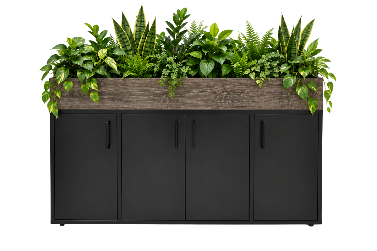 Kast met plantenbak