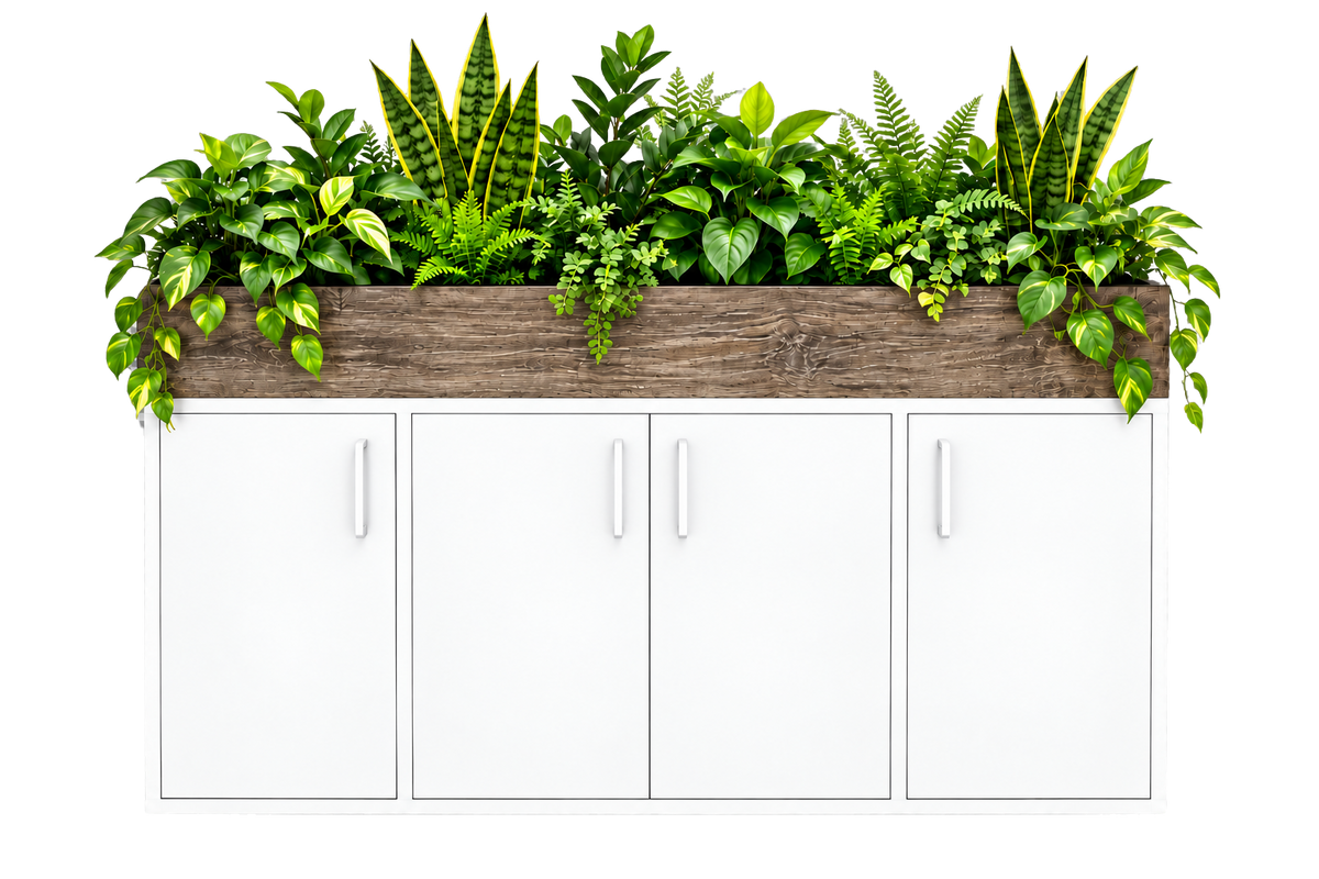 Kast met plantenbak