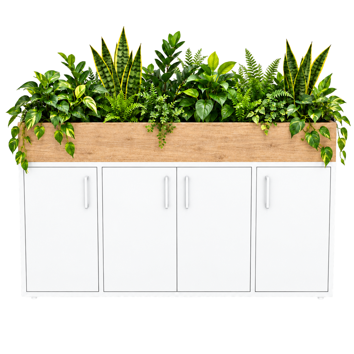 Kast met plantenbak