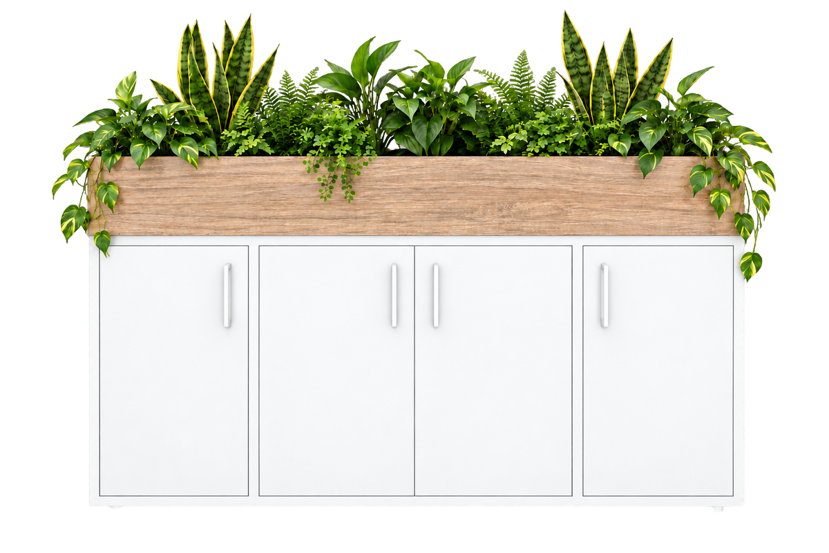 Kast met plantenbak