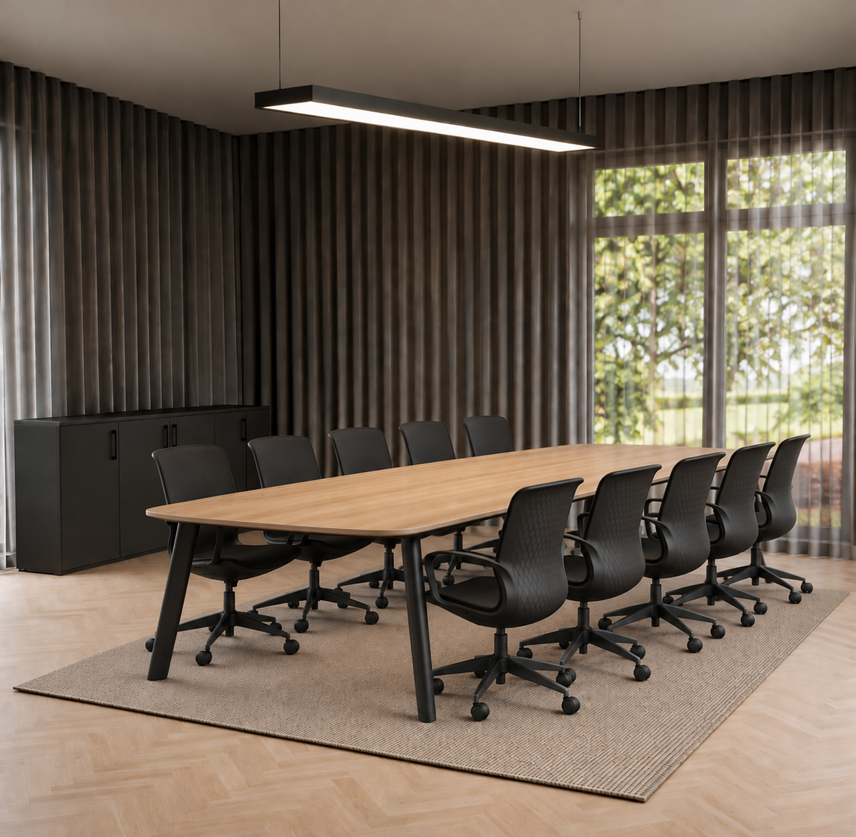 Modu Danish Oval Meeting Table 320×120 cm