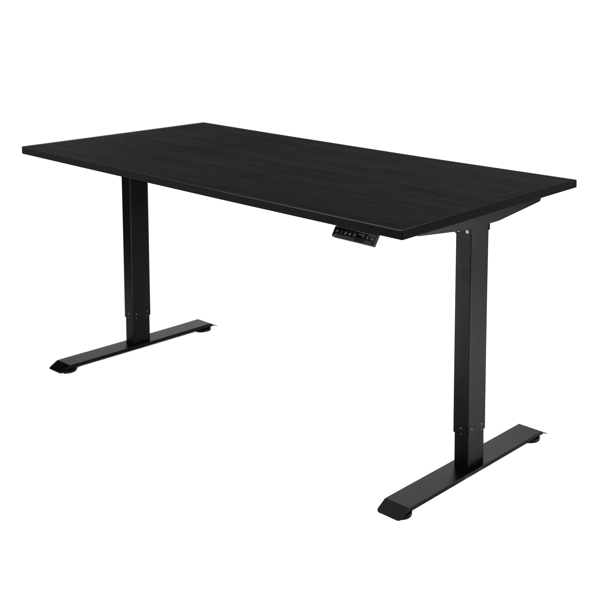 Fuse electric sit-stand desk - Black oak / Black / 180x80