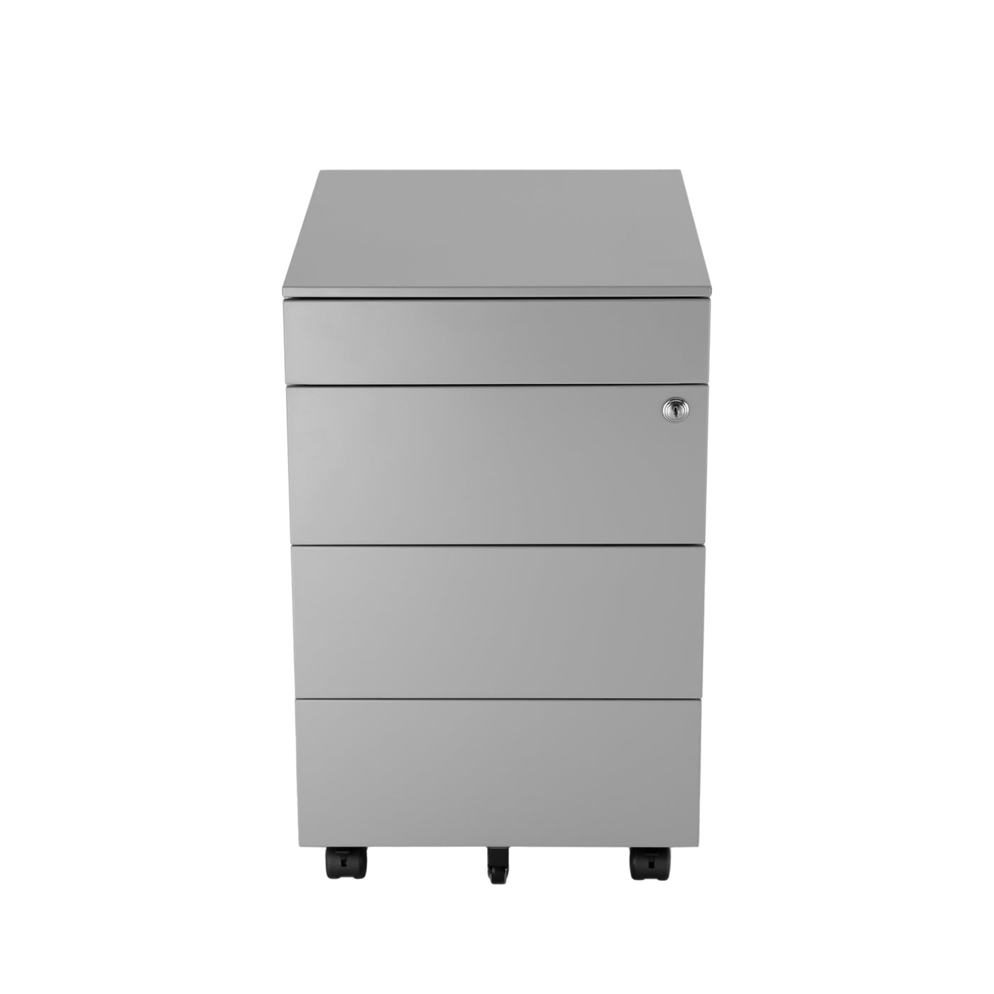 Mobile filing cabinet with pen tray