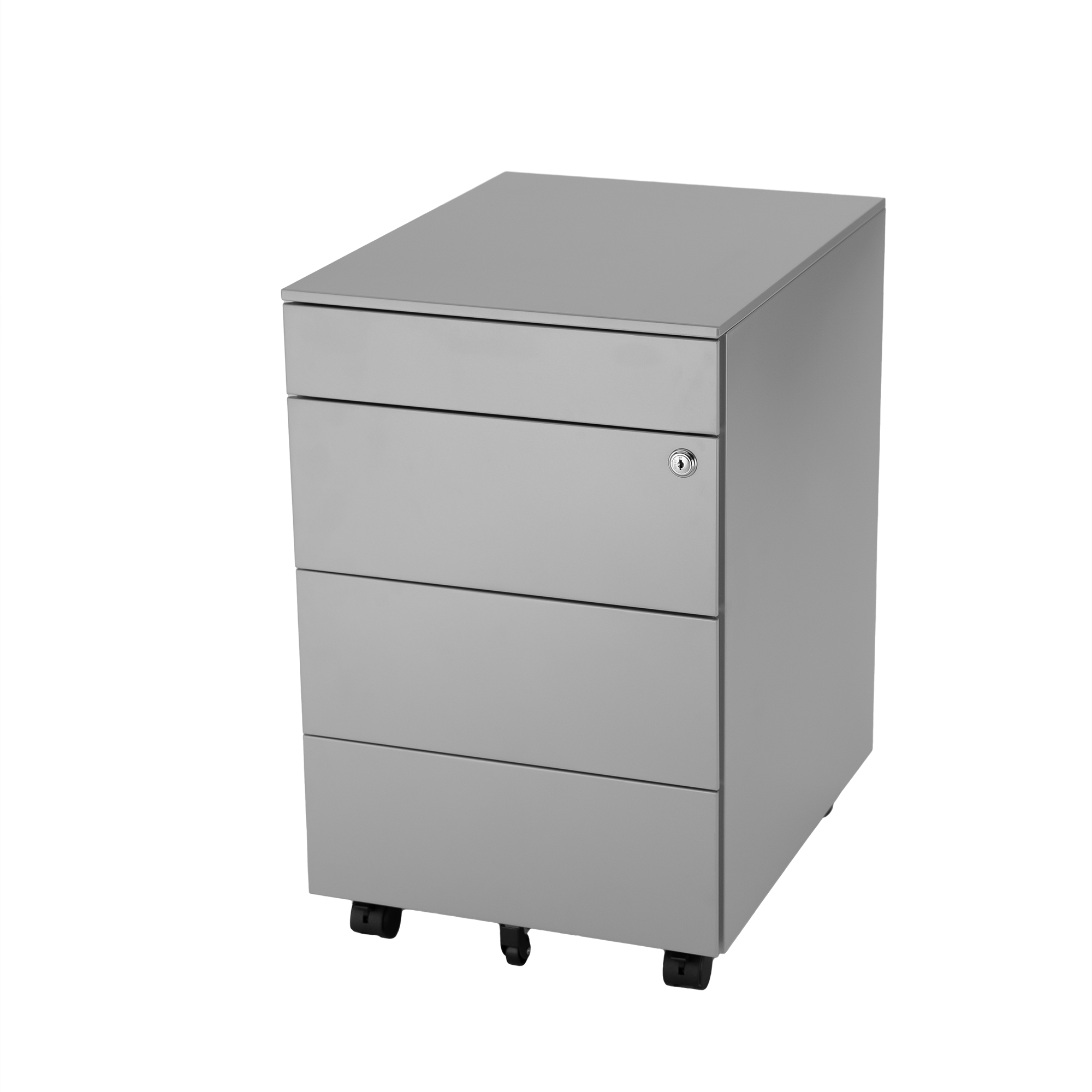 Mobile filing cabinet with pen tray