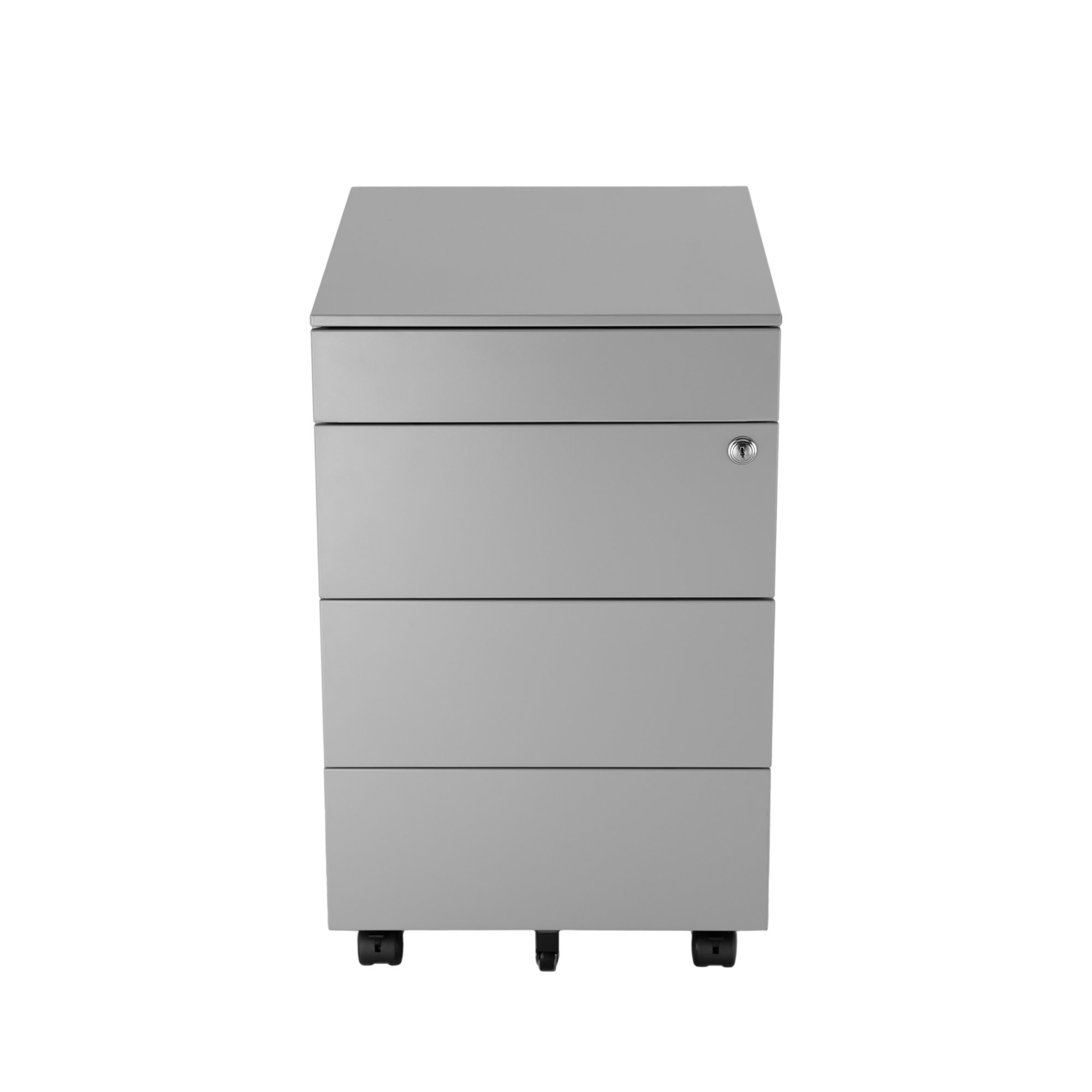 Mobile filing cabinet with pen tray