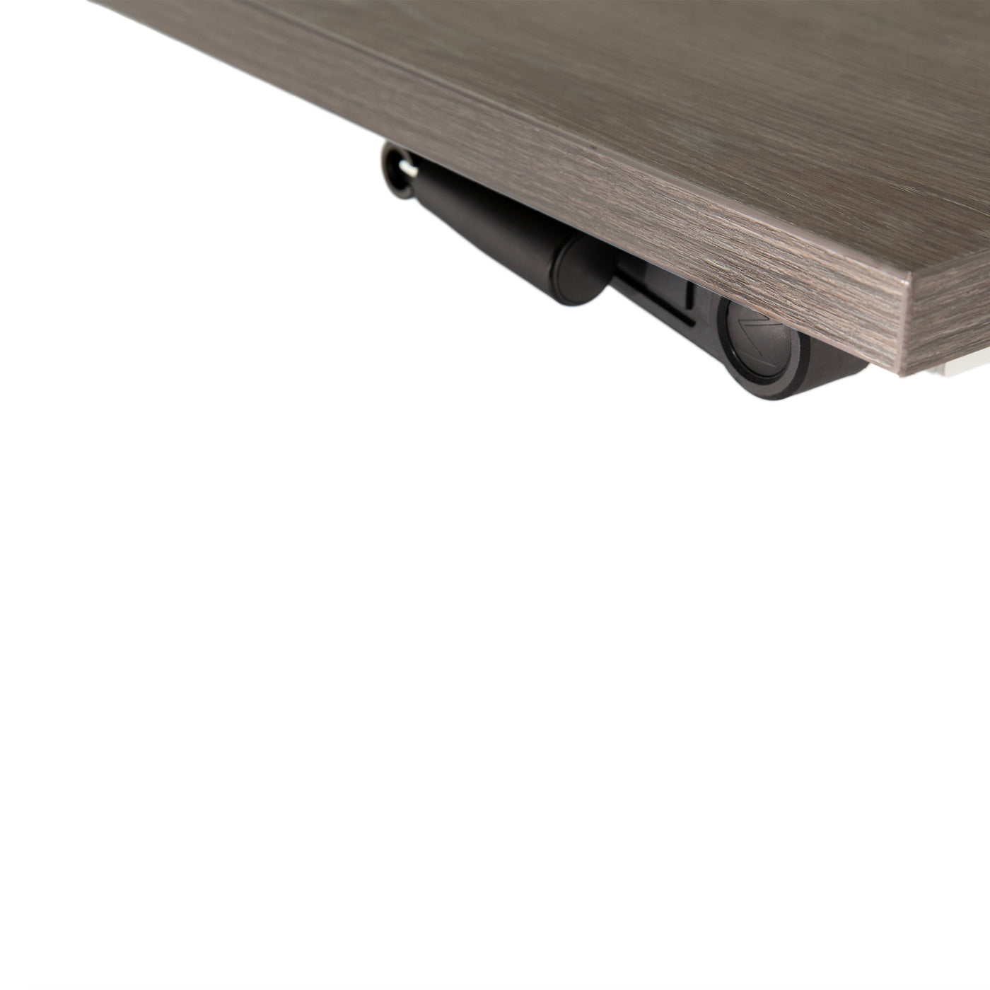 Gravity crank-adjustable sit-stand desk