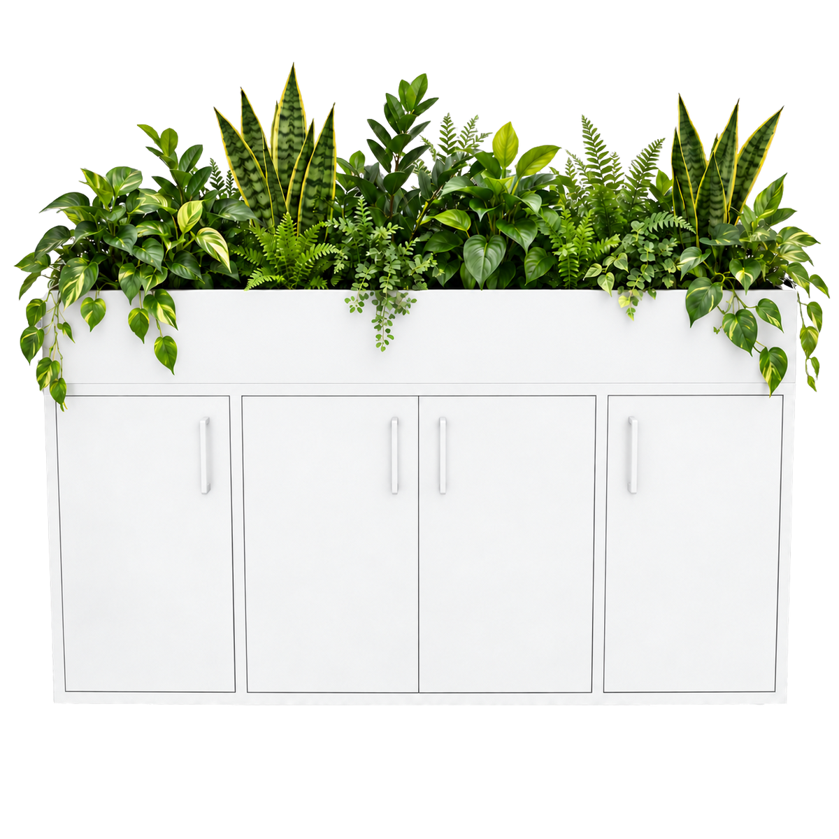 Kast met plantenbak